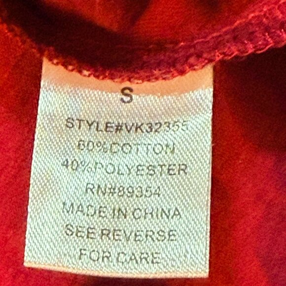 TWO Mixed Brands 3/4 Puffy Sleeve Blouse Tops SIZE SMALL (1 Magenta & 1 Brn/Blk) - Picture 7 of 16